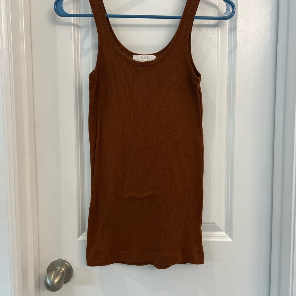 Forever 21 Chocolate Brown Tank Top